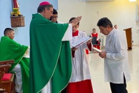 DIOCESES: Leigo Valdemar Xavier é instituído no Ministério de Coordenação durante celebração na Catedral de Jales